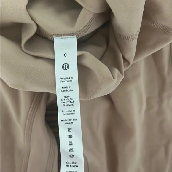 lululemon athletica Cream High-Waisted Leggings